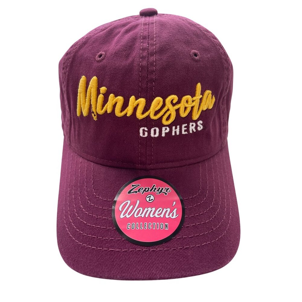 Zephyr Minnesota Gophers Baseball Cap One Size Burgundy College University NEW
